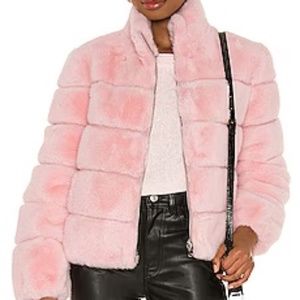 Generation Love Jodi Faux Fur Jacket in Pink